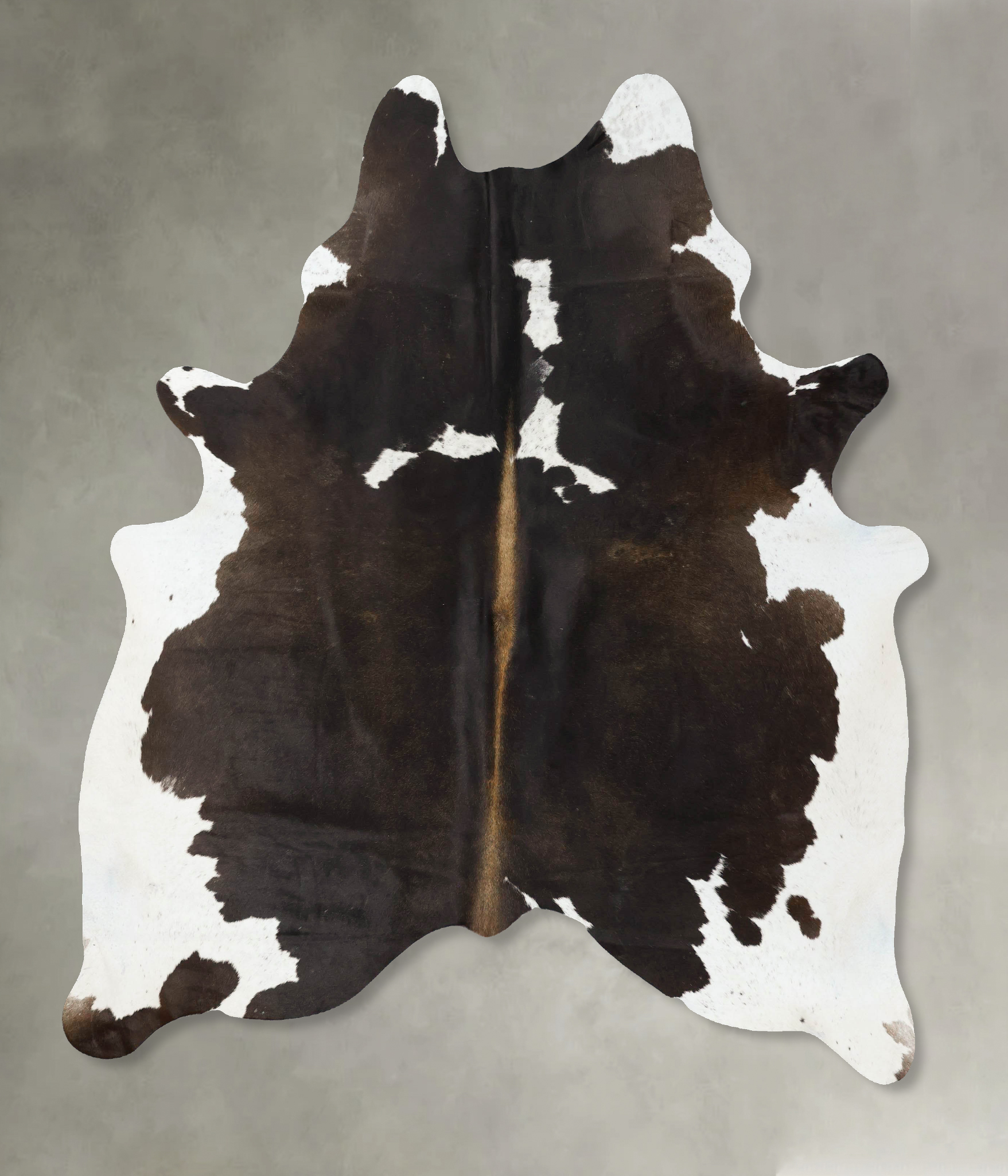 Chocolate and White Cowhide Rug #B24647