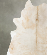 Light Caramel XX-Large Brazilian Cowhide Rug 7'6"H x 7'5"W #B24650 by Hudson Hides