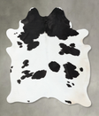 Black and White X-Large Brazilian Cowhide Rug 8'1"H x 6'1"W #B24651 by Hudson Hides