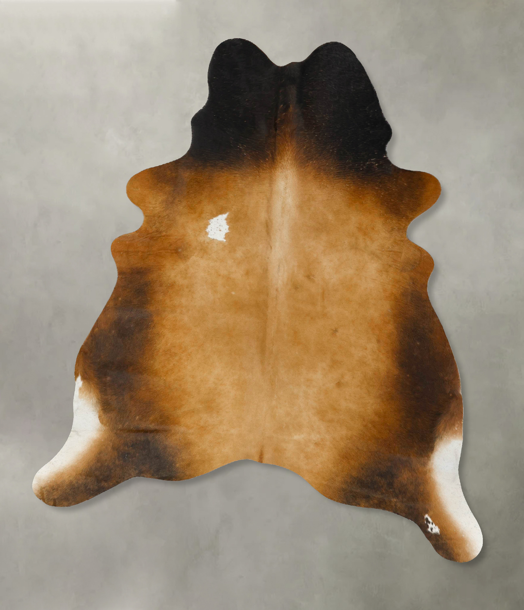 Warm Caramel X-Large Brazilian Cowhide Rug 7'1"H x 5'10"W #B24664 by H