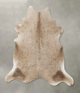 Taupe X-Large Brazilian Cowhide Rug 7'2"H x 6'9"W #B24668 by Hudson Hides