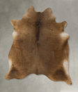 Taupe X-Large Brazilian Cowhide Rug 7'3"H x 6'2"W #B24669 by Hudson Hides
