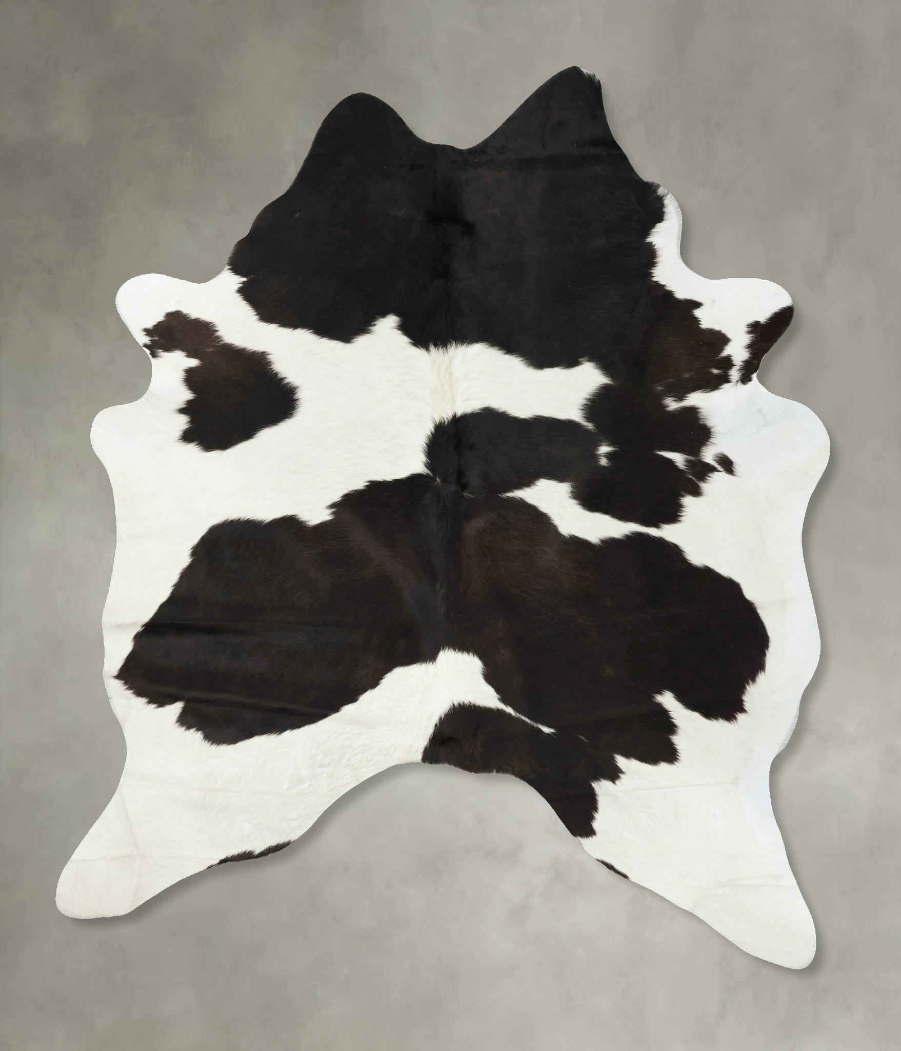 Chocolate and White Cowhide Rug #B24687