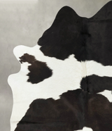 Chocolate and White X-Large Brazilian Cowhide Rug 7'10"H x 6'0"W #B24687 by Hudson Hides