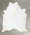 Solid White XX-Large Brazilian Cowhide Rug 9'2
