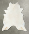 Solid White XX-Large Brazilian Cowhide Rug 8'1