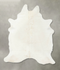Solid White X-Large Brazilian Cowhide Rug 8'2