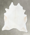 Solid White X-Large Brazilian Cowhide Rug 7'7