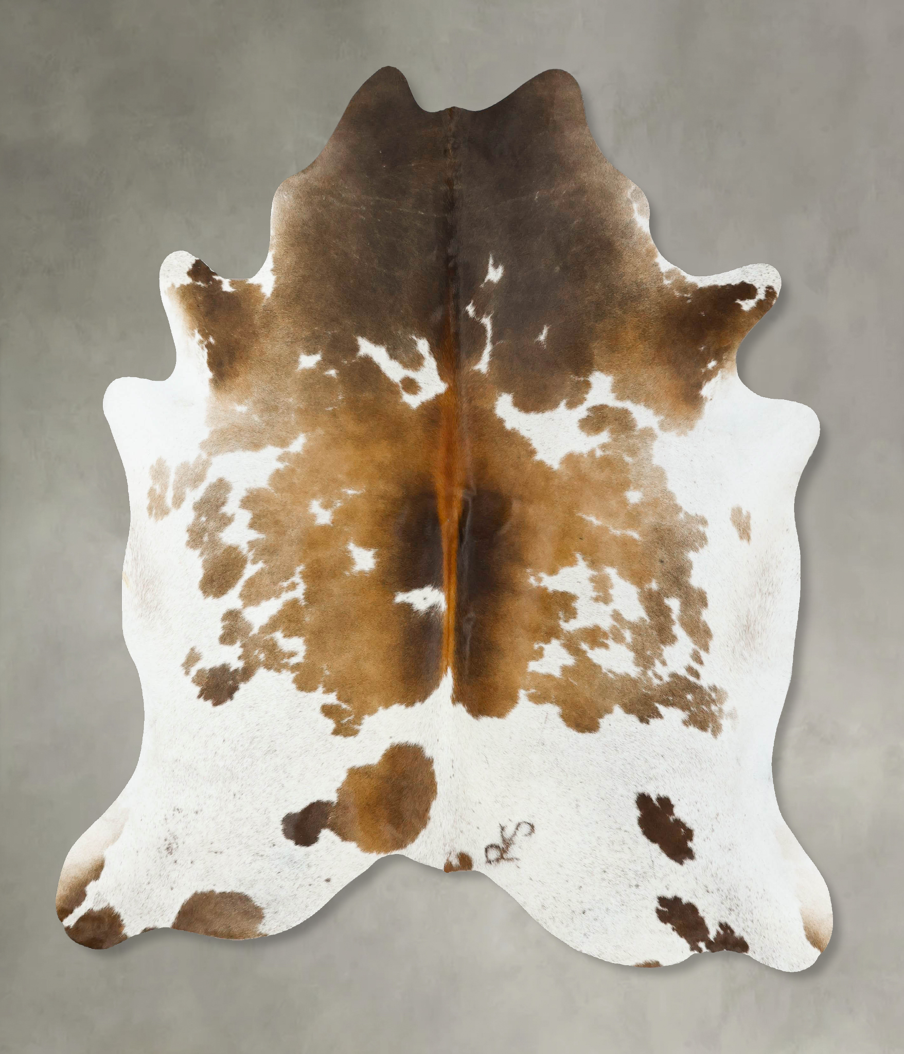 Chocolate and White Cowhide Rug #B24706