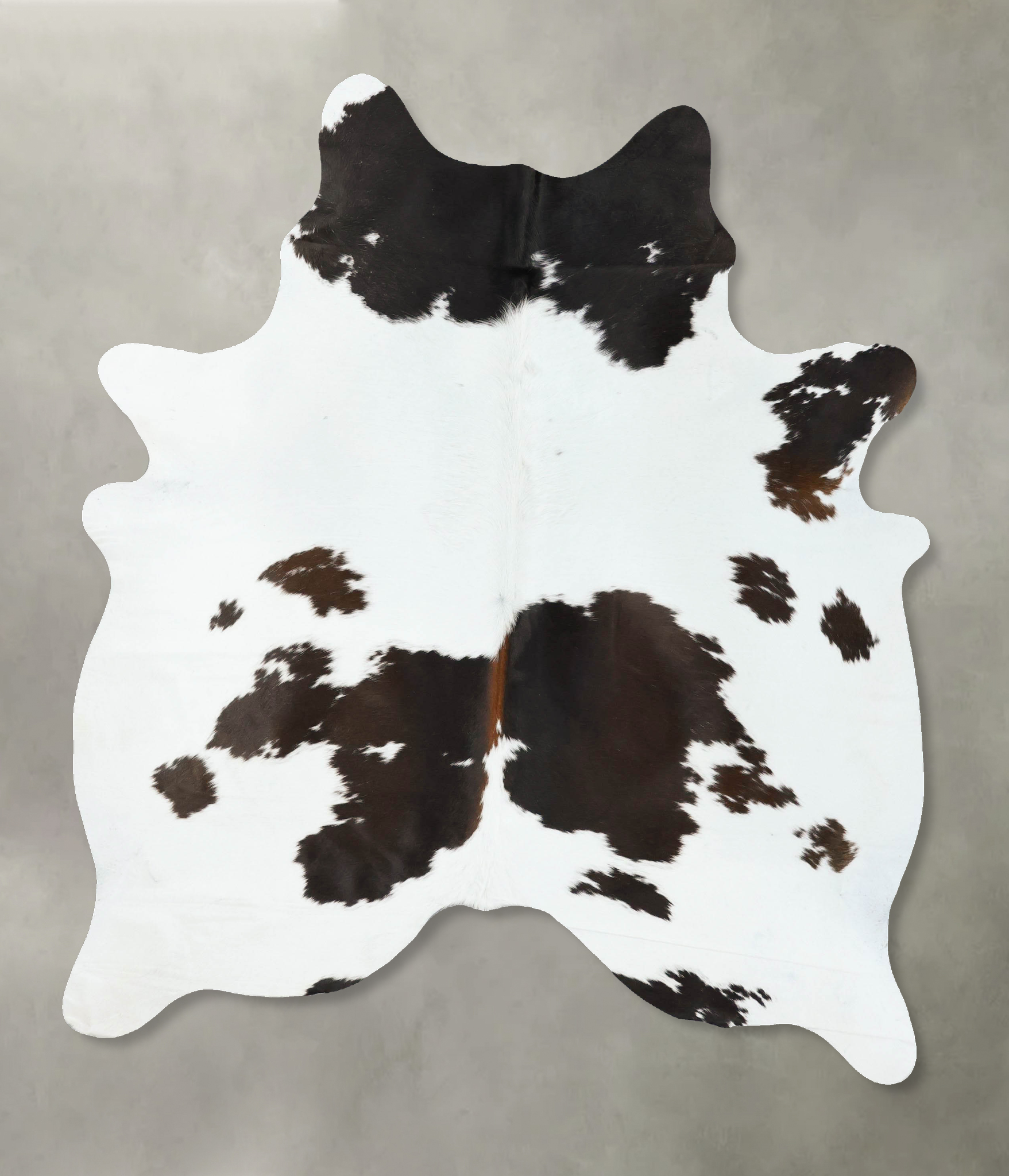 Chocolate and White Cowhide Rug #B24728