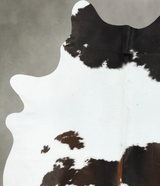 Chocolate and White X-Large Brazilian Cowhide Rug 7'5"H x 5'8"W #B24728 by Hudson Hides