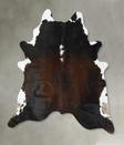 Chocolate and White XX-Large Brazilian Cowhide Rug 7'10"H x 6'5"W #B24729 by Hudson Hides