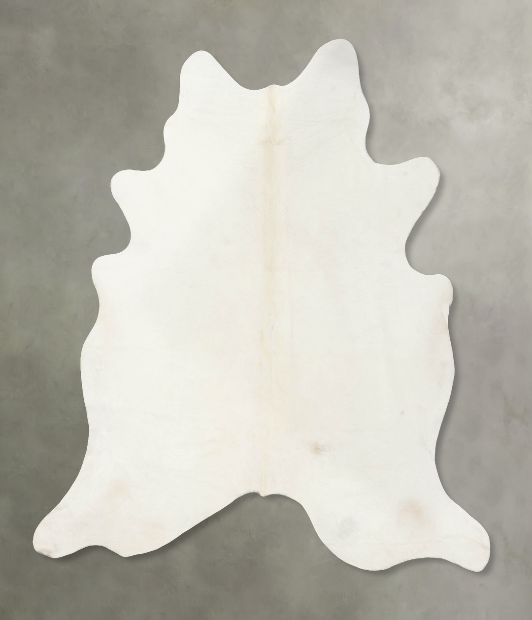 Solid White XX-Large Brazilian Cowhide Rug 7'11"H x 7'4"W #B24746 by H