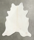 Solid White XX-Large Brazilian Cowhide Rug 7'11"H x 7'4"W #B24746 by Hudson Hides