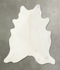 Solid White XX-Large Brazilian Cowhide Rug 7'11