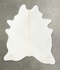 Solid White X-Large Brazilian Cowhide Rug 7'9