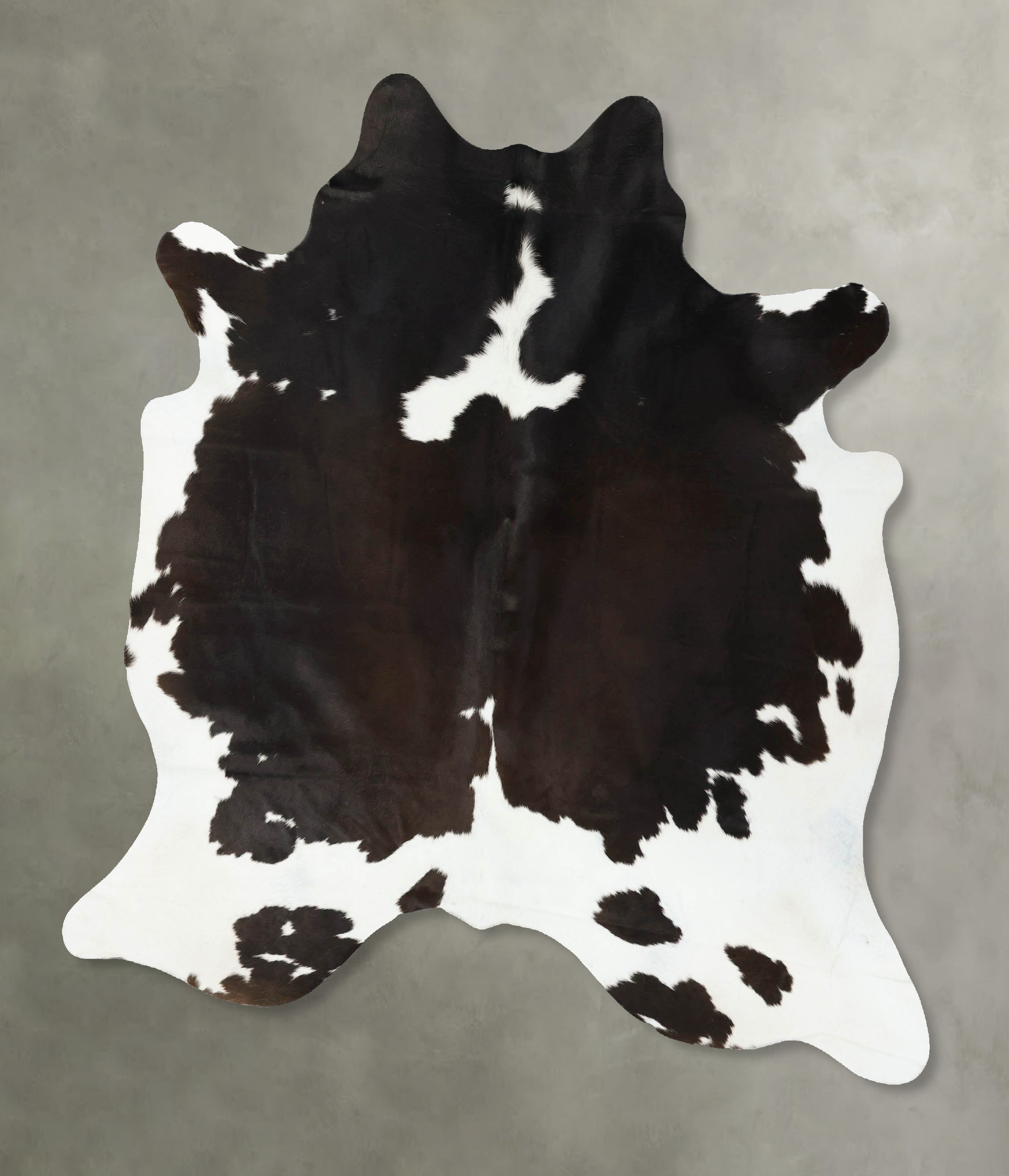 Chocolate and White Cowhide Rug #B24759