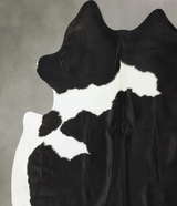 Black and White X-Large Brazilian Cowhide Rug 7'3"H x 6'10"W #B24769 by Hudson Hides