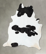 Black and White XX-Large Brazilian Cowhide Rug 9'4"H x 7'3"W #B24770 by Hudson Hides