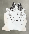 Black and White XX-Large Brazilian Cowhide Rug 8'5"H x 6'9"W #B24780 by Hudson Hides