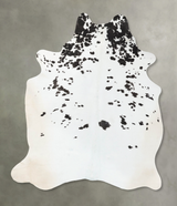 Black and White XX-Large Brazilian Cowhide Rug 8'5"H x 6'9"W #B24780 by Hudson Hides