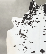Black and White XX-Large Brazilian Cowhide Rug 8'5"H x 6'9"W #B24780 by Hudson Hides