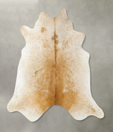 Light Caramel X-Large Brazilian Cowhide Rug 7'2"H x 6'7"W #B24814 by Hudson Hides