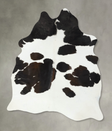 Black and White Large Brazilian Cowhide Rug 6'11"H x 4'9"W #B24817 by Hudson Hides