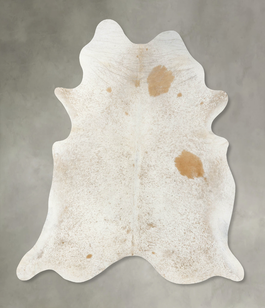 Salt and Pepper Brown XX-Large Brazilian Cowhide Rug 7'8"H x 6'9"W #B24819 by Hudson Hides