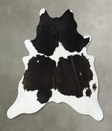 Black and White XX-Large Brazilian Cowhide Rug 7'9"H x 6'9"W #B24827 by Hudson Hides