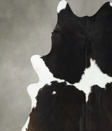 Black and White XX-Large Brazilian Cowhide Rug 7'9"H x 6'9"W #B24827 by Hudson Hides