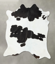 Black and White XX-Large Brazilian Cowhide Rug 7'10"H x 6'7"W #B24830 by Hudson Hides