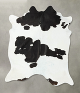 Black and White XX-Large Brazilian Cowhide Rug 7'10"H x 6'7"W #B24830 by Hudson Hides