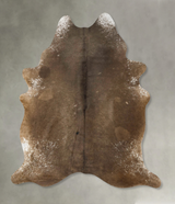 Taupe X-Large Brazilian Cowhide Rug 7'7"H x 6'4"W #B24845 by Hudson Hides
