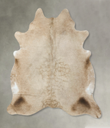 Champagne X-Large Brazilian Cowhide Rug 7'3"H x 6'3"W #B24848 by Hudson Hides