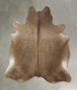 Taupe X-Large Brazilian Cowhide Rug 7'7"H x 6'6"W #B24851 by Hudson Hides