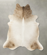 Champagne XX-Large Brazilian Cowhide Rug 8'2"H x 7'7"W #B24853 by Hudson Hides