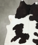 Black and White X-Large Brazilian Cowhide Rug 7'4"H x 6'4"W #B24878 by Hudson Hides