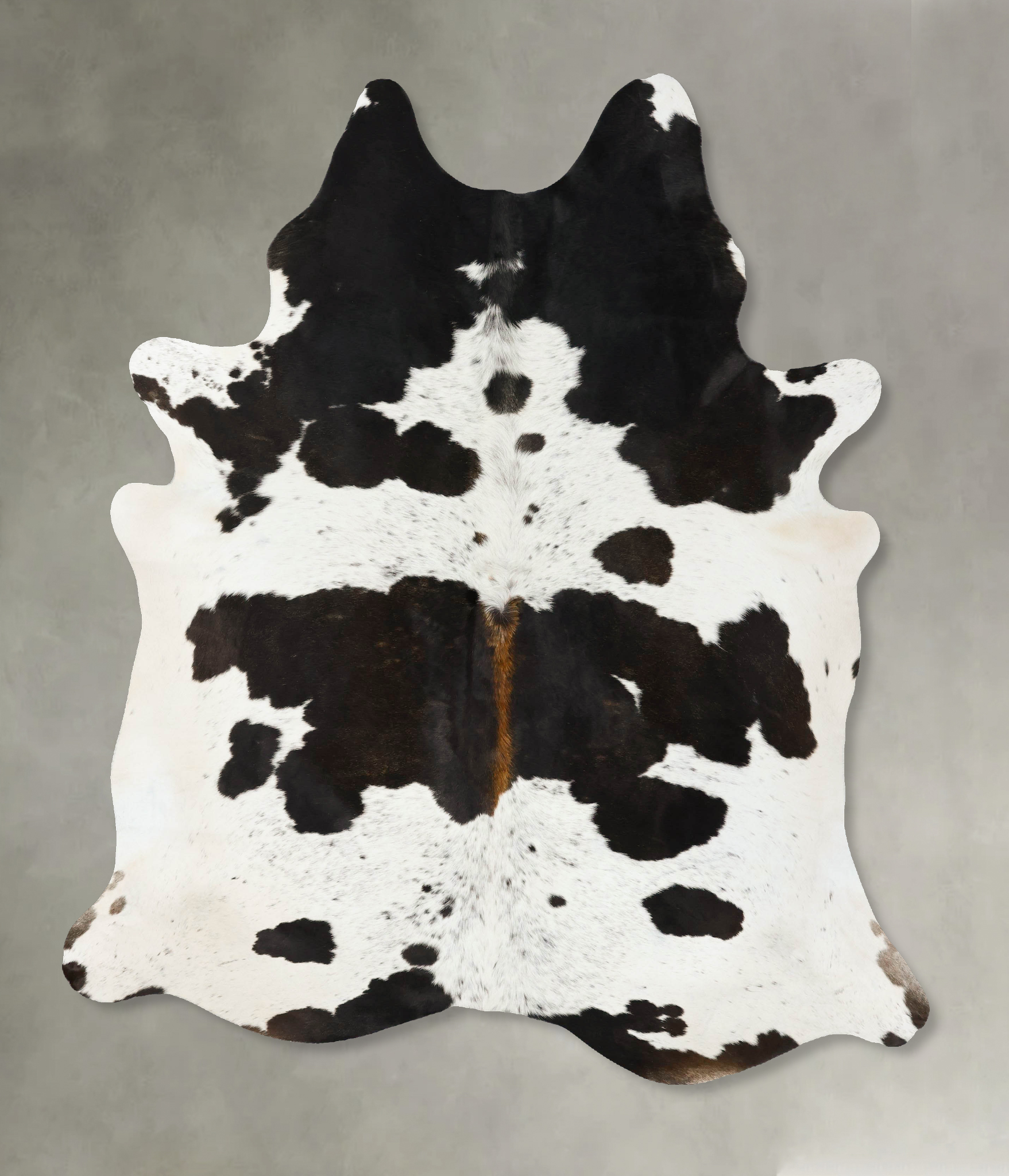 Chocolate and White Cowhide Rug #B24883