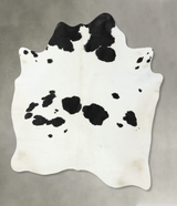 Black and White X-Large Brazilian Cowhide Rug 7'4"H x 6'4"W #B24902 by Hudson Hides