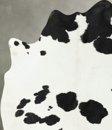 Black and White X-Large Brazilian Cowhide Rug 7'4"H x 6'4"W #B24902 by Hudson Hides