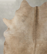 Taupe X-Large Brazilian Cowhide Rug 7'1"H x 5'11"W #B24909 by Hudson Hides