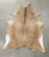 Taupe X-Large Brazilian Cowhide Rug 7'3"H x 6'3"W #B24912 by Hudson Hides