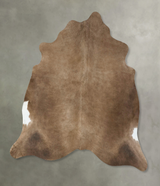 Taupe Large Brazilian Cowhide Rug 6'1"H x 6'3"W #B24917 by Hudson Hides