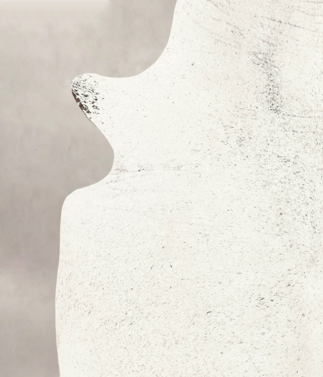 Salt and Pepper Black X-Large Brazilian Cowhide Rug 7'1"H x 6'5"W #B24