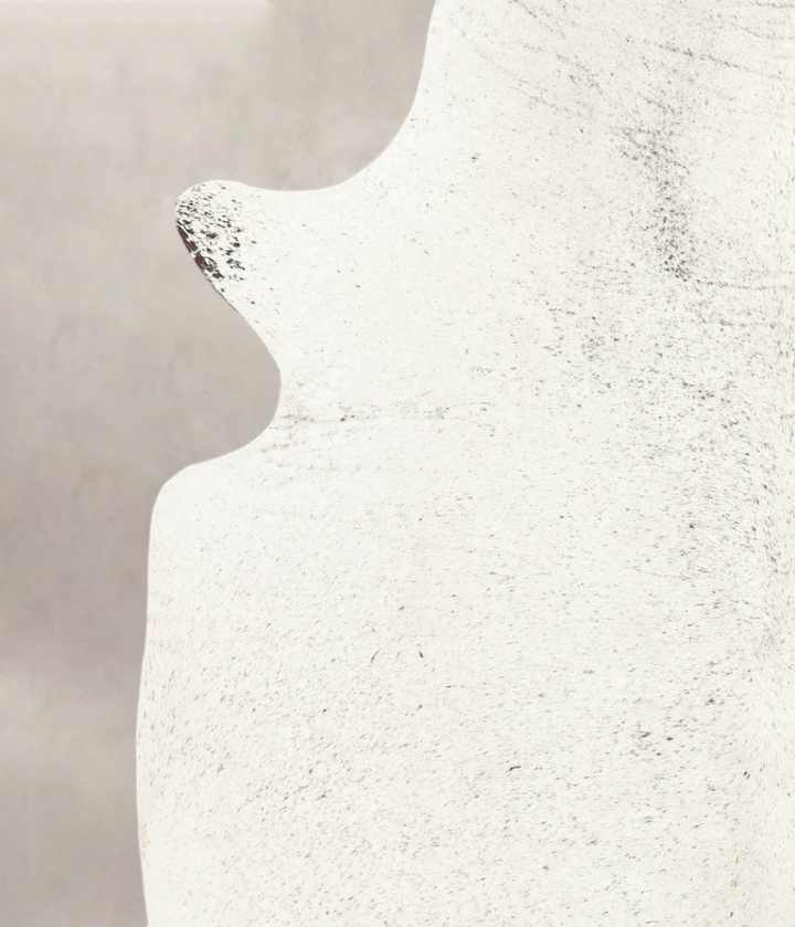 Salt and Pepper Black X-Large Brazilian Cowhide Rug 7'1"H x 6'5"W #B2492 by Hudson Hides