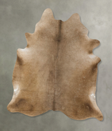 Taupe X-Large Brazilian Cowhide Rug 7'4"H x 6'2"W #B24923 by Hudson Hides
