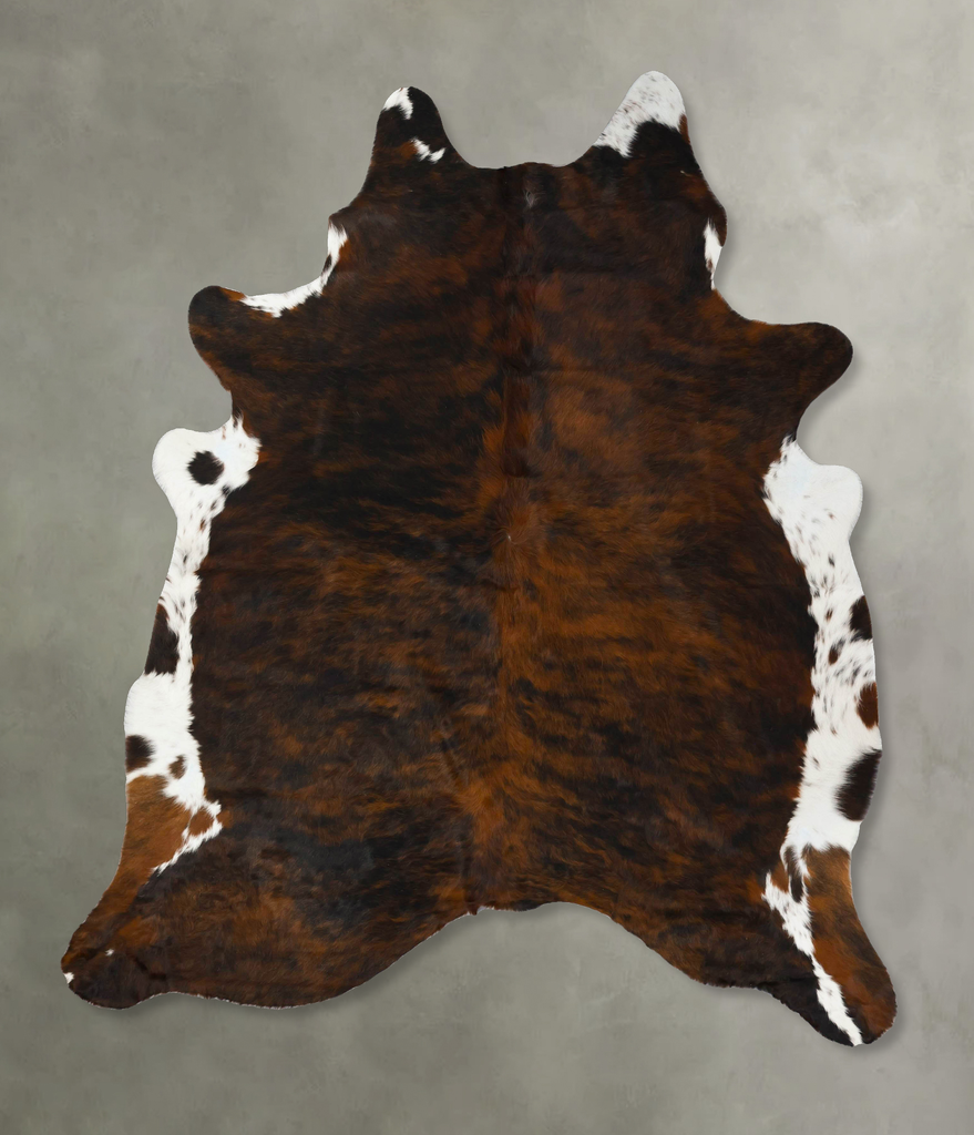 Dark Brindle XX-Large Brazilian Cowhide Rug 7'11"H x 6'10"W #B24930 by Hudson Hides