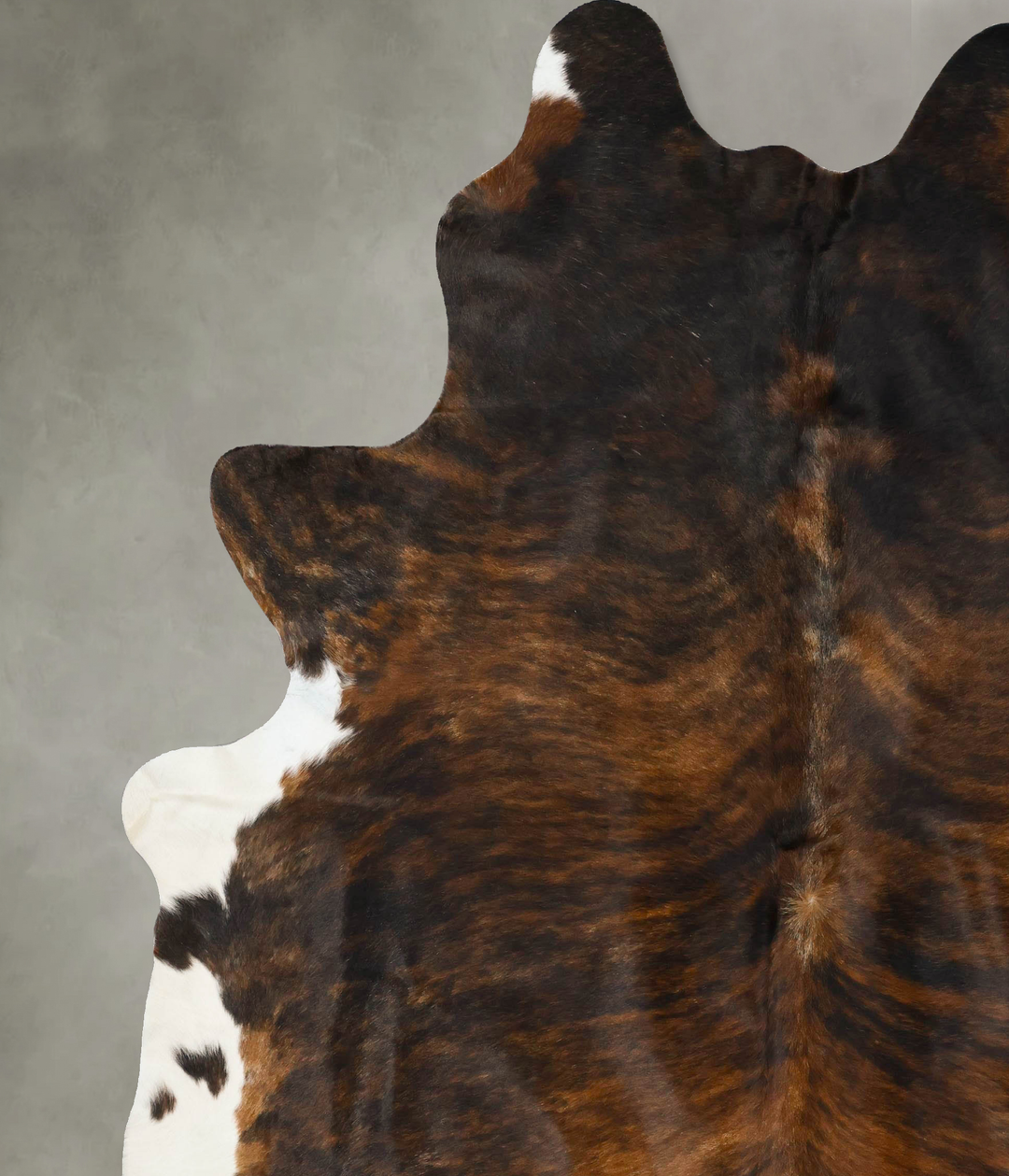 Dark Brindle XX-Large Brazilian Cowhide Rug 9'2"H x 7'7"W #B24933 by H