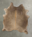 Taupe X-Large Brazilian Cowhide Rug 7'2"H x 6'0"W #B24938 by Hudson Hides